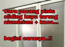 Cara Pasang Pintu Sliding Kaca